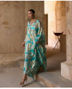 Aldana shimmer silk kaftan